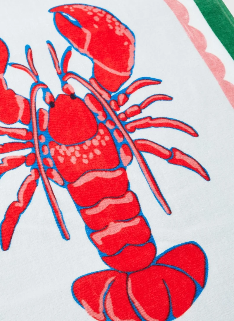 Matalan Lobster Beach Towel Multi